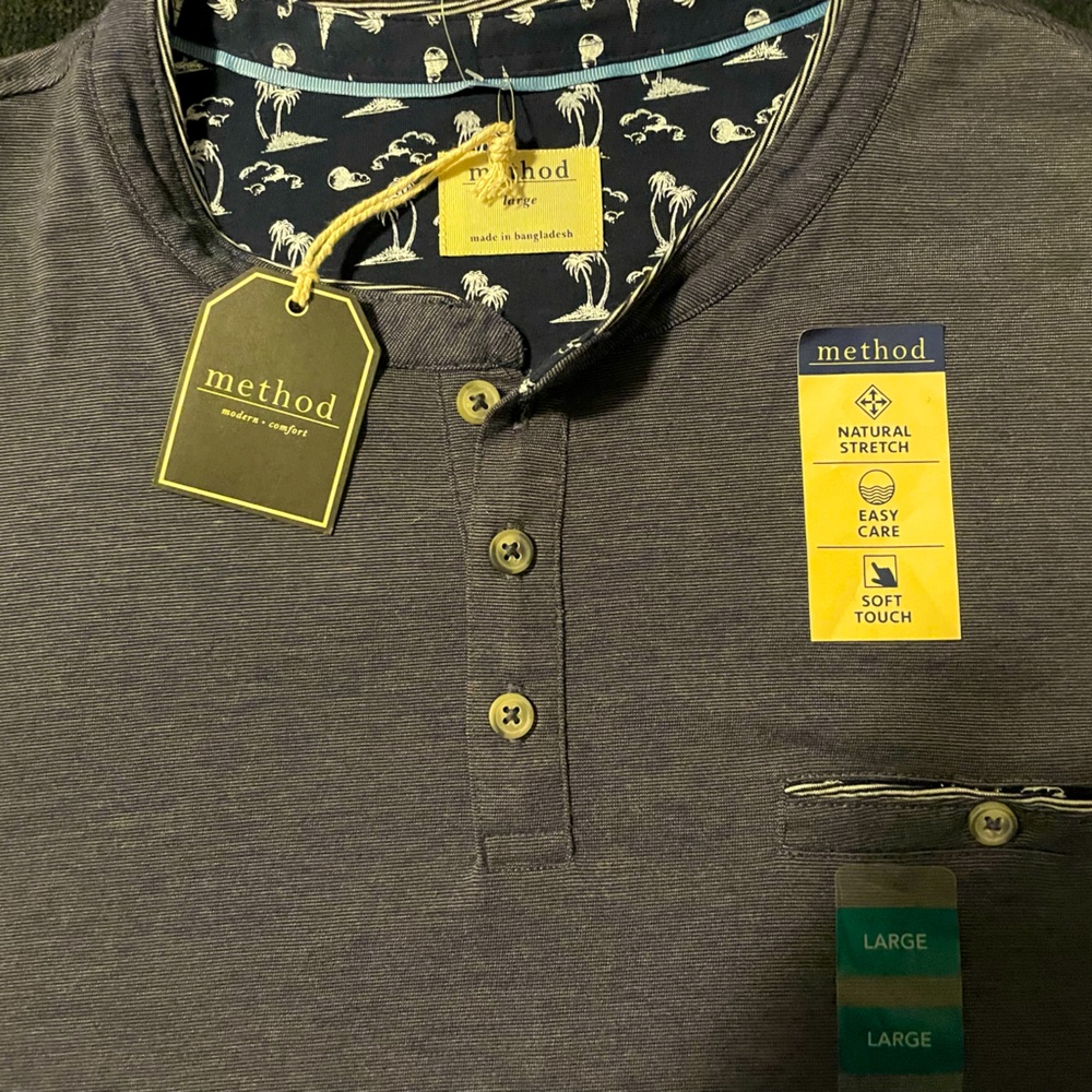 Method Henley T-Shirt NWT